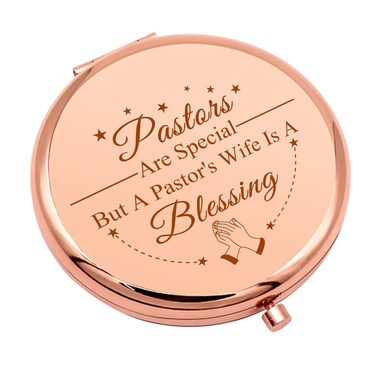 Pastor Wife Appreciation Gifts Thanks You Gift Compact Makeup Mirror for Her Religious Gift for Minister's Wife Inspirational Gift Folding Makeup Mirror for Pastor Wife Birthday Thanksgiving Gifts