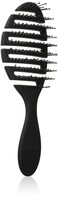 Speed Dry Hair Brush Soft Bristles Flexible Curved and Vented Hair Detangler Brush for Women, Men, Kids - Professional Hair Volumizer Brushes (Black)