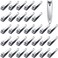 32 Pieces Stainless Steel Fingernail Nail Clipper Bulk Silver Portable Toenail Clippers Cutter Set