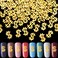OIIKI 100PCS Dollar Sign Nail Art Accessories, Golden Dollar Shape 3D Nail Stickers, Jewels Bill Money Design Nail Art Charm, for Women Girls Ladies