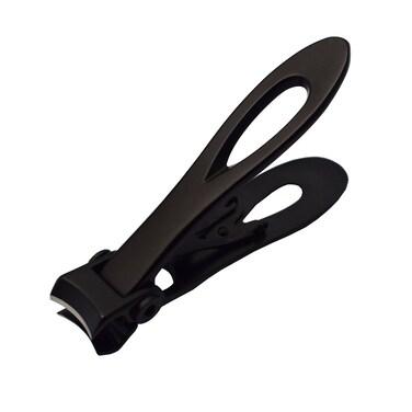 15mm Wide Jaw Opening Deluxe Sturdy Stainless Steel Toenail Clippers for Thick Nails Gunblack Big Size Suitable to Men Women Baby and Thick Nails Black Pedicure implements