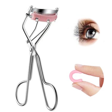 Eyelash Curler with Comb and Brush Best Professional Tool for Curling Eyelashes, Durable Carbon Steel Body with Comfort Grip, Anti Slip &amp; Portable. Unique Design, Exquisite Beauty Eyelashes Curlers