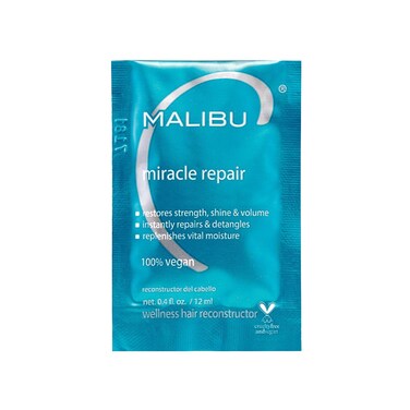 Malibu C Miracle Repair Hair Reconstructor - Nourishing Treatment for Weak, Damaged Strands - Flax Protein &amp; Vitamin B5 for Moisture