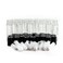 10ml Clear Glass Roll on bottles with stainless steel roller balls &amp; black caps, pack of 24 (clear)