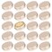 2 oz / 60ml Screw Top Aluminum Tin Jar with Screw Lid and Blank Labels - Pack of 23 (Champagne)