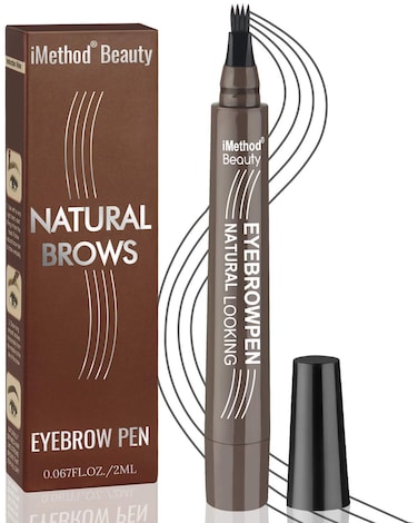 Eyebrow Pen - iMethod Upgrade Eyebrow TattooPen, Eyebrow Makeup, Long Lasting, Waterproof and Smudge-proof, Dark Grey