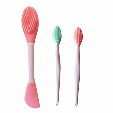 Pore Brush,Silicone Face Mask Brush,Facial Cleansing Brush,Face Mask Brush Lip Face Scrubber Exfoliator Brush for Exfoliating, Back Lotion Applicator, Lip Exfoliator Scrub Brush