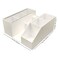 Eyelash Beauty Organizer, Acrylic Eyelash Grafting Tool Storage Beauty Tool W/Tweezers Holder Display Boxes for Home Eyelash Salon (White)