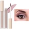 White Brown Glitter Eyeshadow, Nude Matte Liquid Eyeshadow Primer Base, Smooth Cream Shimmer Waterproof Eye Shadow Pencil Palette,Quick Lrying And Long Lasting (Naked Purple 1#)