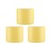 erioctry 5Oz (150g) Refillable Plastic Make-up Cosmetic Jars Empty Face Cream Eye Shadow Lip Balm Lotion Storage Container Pot Bottle Case Holder with Dome Lids (Pack of 3) (Yellow)