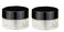 3PCS 5ML Black Cap Clear Glass Empty Refillable Makeup Cosmetic Face Cream Lotion Eye Cream Sample Jar Pot Bottle Container