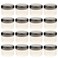 50PCS 15G Empty Plastic Round Shaped Cosmetic Bottles-Make Up Eye Shadow Nails Powder Storage Containers Jar Pot With Black Screw Cap