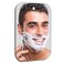 SHATTER MIRROS Shaving Mirror, Unbreakable Shower Mirrors, (Small,6 inches x 4 inches) Bathroom Handheld Mirror for Men and Women Portable Camping Travel Mirrors,Frameless Handheld for Makeup