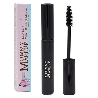 Lush Lash Water Resistant Mascara - Extreme Volume &amp; Length For Stunning Lashes - No Smears, Smudges or Flakes, Non-Irritating, Cruelty Free, Made in USA (Black) by Mommy Makeup