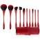 Makeup Brushes Set 10PCs Red Makeup Foundation Brush Advanced Foundation Blush Contour Foundation Concealer Eye Shadow Brush Makeup Set
