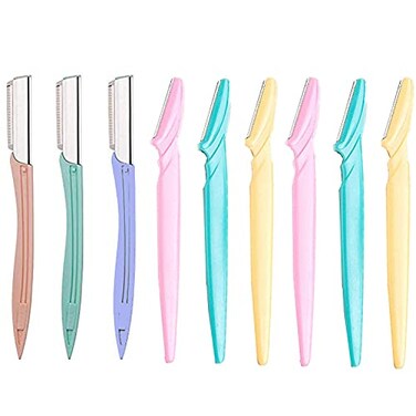 Eyebrow Razor 9 Pack, Precision Facial Hair Trimmer for Women, Eyebrow Shaper Facial Razor for Men