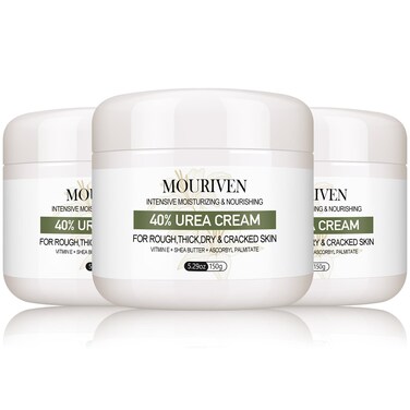 Urea Cream 40 Percent for Feet 5.29oz - Maximum Foot &amp; Hand Cream, for Dry, Cracked Heels, Feet, Knees, Elbows, and Hands,Callus Remover, Strength Urea Lotion for Softening and Moisturizing