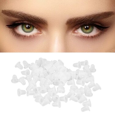 Ink, 100pcs/Bag 2 Sizes Silicone Ink Cups for Tattooing, Ink, Supplies (S)