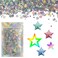 Star Glitter Holographic Silver Star - 15g Glitter, Face &amp; Body, Eye, Hair &amp; Cosmetic Makeup for Women's Festival Raves