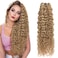 Brazilian P27/613 Water Wave Blonde Human Hair Extensions Unprocessed Human Hair Bundles Weft 1PC 100g Piano Color (18")