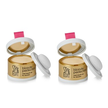 Root Touch Up Powder by Style Edit   Temporary Color for Dark Roots, Highlights, Grays and Thinning Hair   Mineral Infused 2 Pack