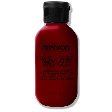 Mehron Makeup 3-D Gel   Gelatin Special Effects Makeup   Halloween FX &amp; Scarring Gel   Fake Skin for Stage, Screen, Theater, Cosplay, and Halloween (2 oz) (Blood Red)