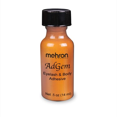 Mehron Makeup AdGem Adhesive   Rhinestone Glue   Latex-Free Eyelash Glue   Body Adhesive .5 fl oz (14 ml)