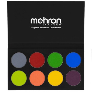 Mehron Makeup Paradise Makeup AQ 8 Color Tropical Palette   Magnetic Refillable Body Paint &amp; Face Paint Palette   Professional &amp; Water Activated   Costumes, SFX, Halloween, &amp; Cosplay