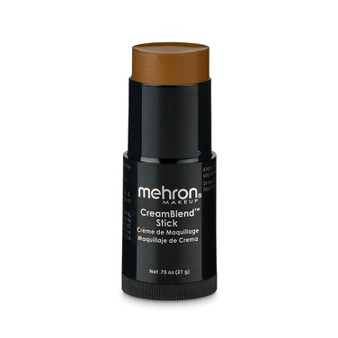 Mehron Makeup CreamBlend Stick   Face Paint, Body Paint, &amp; Foundation Cream Makeup   Body Paint Stick Perfect for Halloween .75 oz (21 g) (Dark 1)