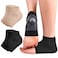 Cracked Heel Treatment Repair Socks - 2Pair of Premium Padded Compression Gel Sleeve/Sock for Dry Feet Treatment, Spa Moisturizing Heel Socks for Repairing (One Size fits Most)