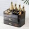 Makeup Organizer with Drawers Stackable Skincare Cosmetic Makeup organization for vanit Bathroom Desk Countertop