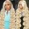 613 Lace Front Wig Human Hair 13x6 Blonde Lace Front Wigs Human Hair 200% Density HD Transparent Body Wave Lace Frontal Wig Pre Plucked with Baby Hair(28Inch)