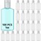 100 Pieces 1 oz Plastic Bottles Clear Travel Bottles with Flip Cap Portable Empty Hand Sanitizer Bottles, Refillable Containers for Travel Business Trip for Shower Gel, Face Creams, Body Lotions