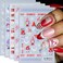 Christmas Nail Art Stickers, Snowflake Nail Decals 3D Self-Adhesive Snowflake Santa Claus Snowmen Winter Nail Design DIY Christmas Nail Decoration for Party(6Sheets)