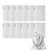 GONGKANGYUAN 12 Pcs Satin Wig Bags with Drawstring Satin Bag for Packaging Hair Extensions Wigs Soft Silk Pouches Hair Tools Storage Bags for Home and Salon (White)