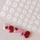 Love Heart Nail Art Sticker Decals 3D White Halo Dyeing Nail Tips Semi Transparent Hollow Out Design Fashion Charm DIY Toenails Nail Tattoos for Women Girls Manicure Nail Decoration (1 Sheets)