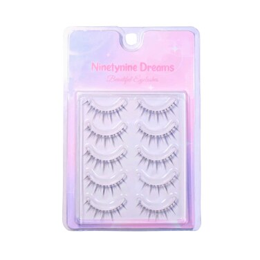 5 Pairs Natural Style False Eyelashes 3D Lightweight Natural Comfortable Clear Band Daily Eyelashes Fluffy Soft Eyelashes Packs