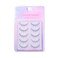 5 Pairs Natural Style False Eyelashes 3D Lightweight Natural Comfortable Clear Band Daily Eyelashes Fluffy Soft Eyelashes Packs