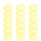 100 Pcs Disposable Ear Covers for Shower, Plastic Waterproof Ear Protectors Disposable Shower Caps for Hair Dye, Bathing, Hotel Spa Salon - Yellow