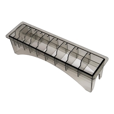 Clipper Guard Holder Organizer with 10 Slots, Black