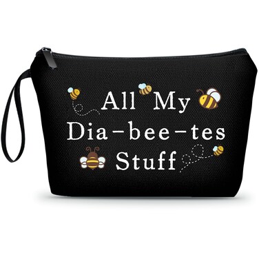 Diabetic Medicine Pouch - Cute Travel Cosmetic Bag, Best Supplies for Diabetics Idea