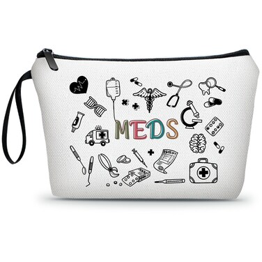 Medical Bag,Doctor Gifts,Meds Cosmetic Make Up Bag,Medicine Bag for Traveling,Doctor Gifts for Women,Gifts for Teen Girls,Friendship Gifts for Women