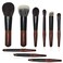 Mini Makeup Brush Set, 9 Full Face Mini Travel Make Up Brushes Set, Synthetic &amp; Natural Hair Makeup Brushes For Blush, Eyeshadow, Conceal, Eyebrow Brush, with a compact Brush Case