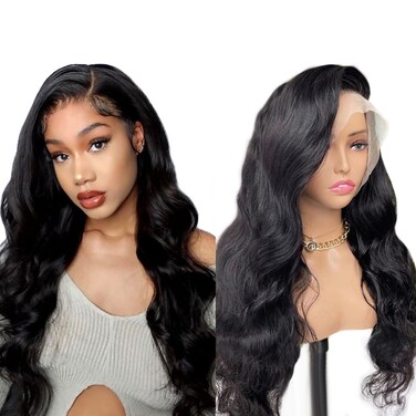 Lace Front Wigs Human Hair 13x4 Glueless Lace Frontal Wigs Human Hair Pre Plucked 150% Density Human Hair Wigs For Black Women With Baby Hair (Body Wave 13x4 Lace Front Wigs Human Hair, 16inch)