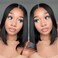 Wear and Go Glueless Bob Wig Human Hair Pre Plucked Pre Cut Straight 5X5 HD Lace Closure Bob Wigs Human Hair For Black Women Glueless Wigs Human Hair Short Bob Wig 180% Density 12 inch