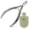 Professional Cuticle Trimmer Kit with Leather Case,Sharp Stainless Steel Cuticle Nipper Scissors Cutter Cuticula Remover for Fingernail Toenail,Manicure Pedicure Nail Care Tool for Women (Silver)