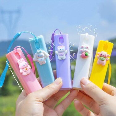 Cute Mini Spray Bottle, Travel Bottles with Keychain, Plastic Liner 5 Pcs10ml - Portable Plastic Travel Bottles (cute bottle(Plastic liner version))