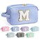 YOOLIFE Personalized Gifts for Mom - Mom Gifts, Birthday Gifts for Mom, Gifts for Mom from Daughter, Mama Gifts Idea, Mother In Law Gifts, Mothers Day Gifts, Monogram Initial Makeup Bag M