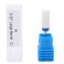 FILFEEL Nail Drill Bit, Ceramic Manicure Drill Bits for Manicure Pedicure Cuticle Gel Nail Polishing Cylinder Shape Grinding Head, with Display Base(White 05#)