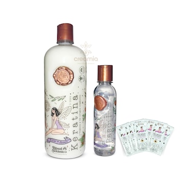 Keratina Organica de 1 Litro, Organic Hair relaxer, Home kit hair relaxer, Natural Keratin. (Big, 42.26 oz), white